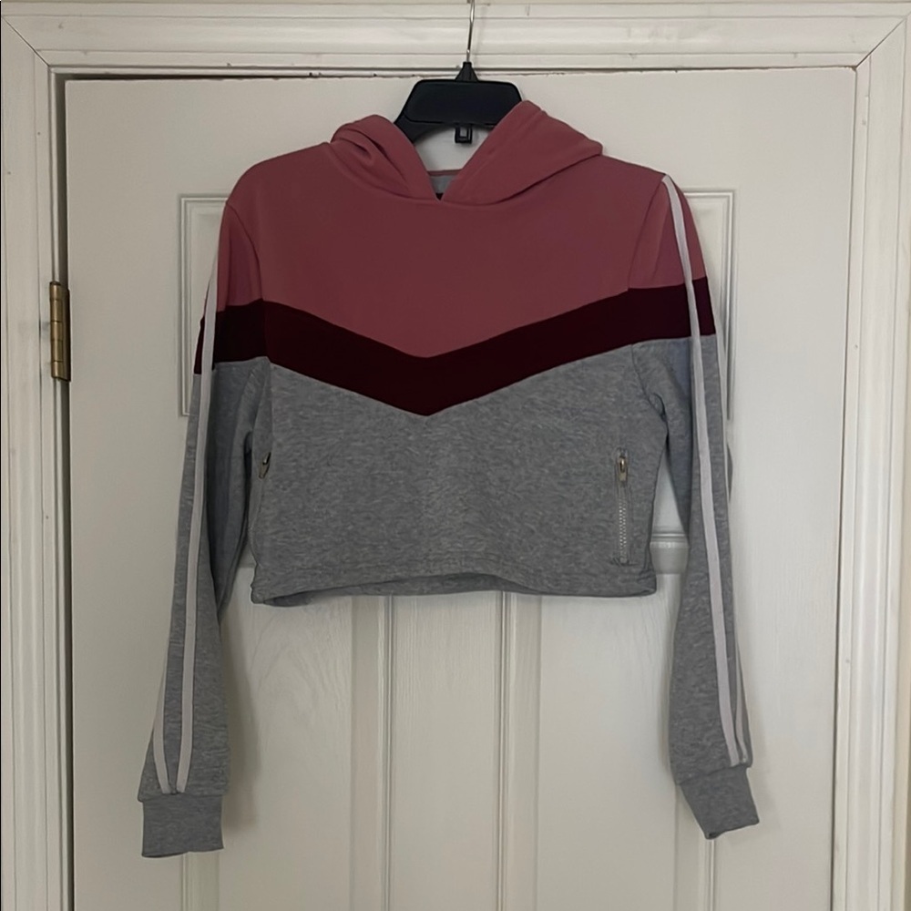 Baby Phat - Y2K cropped hoodie with 2 zip pockets - size L